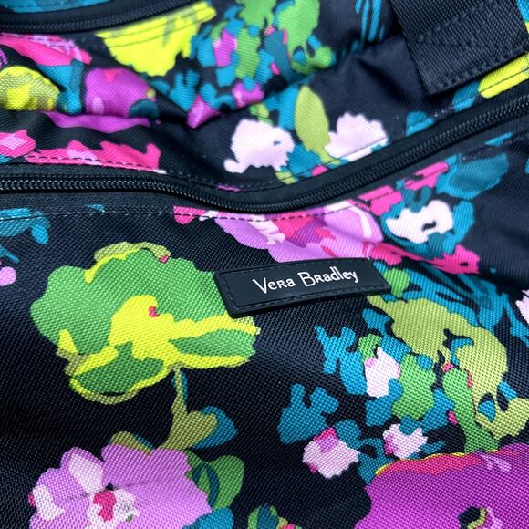 Vera Bradley Hilo Meadow Carry-On Roller Suitcase Luggage Floral Travel Duffle - Picture 7 of 12